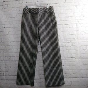 Ann Taylor Loft Black & White Striped Dress Pants